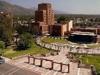 This is a view of the Amphitheater from an elevated vantage point in the early 2000s. 