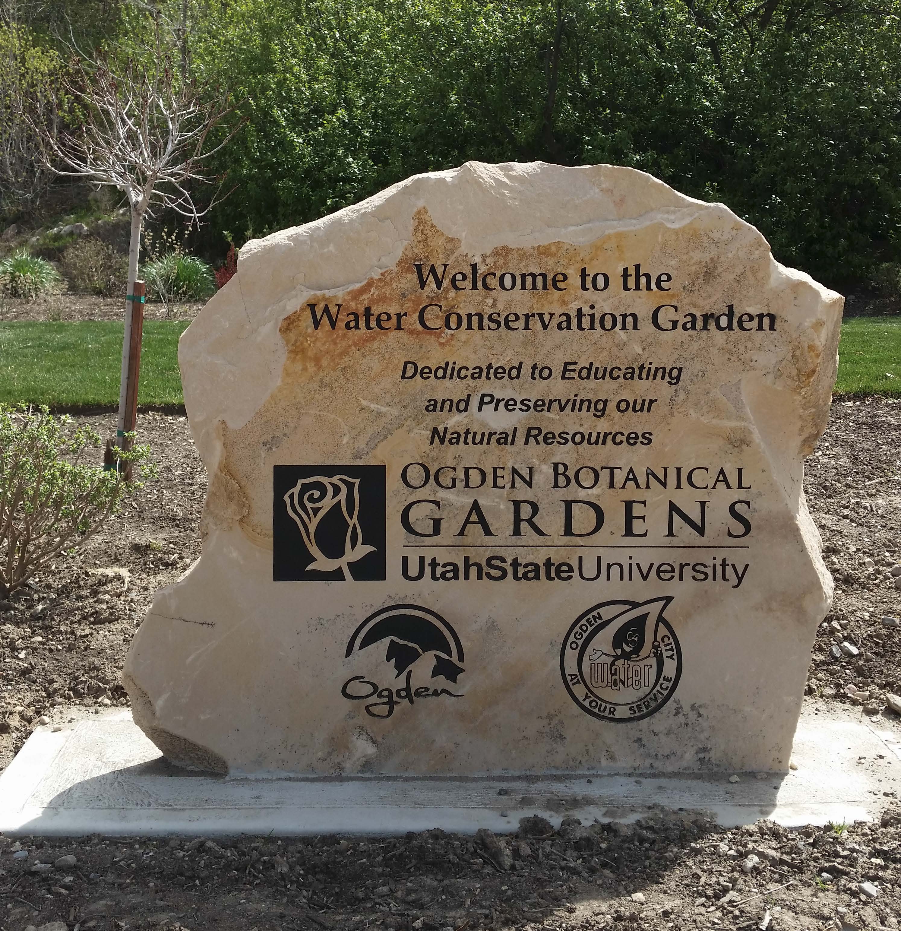 Water Conservation Garden Sign