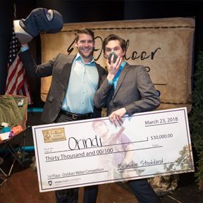 Orindi creators Jordan Vanderham and Jared Seifert from Grand Valley State University.